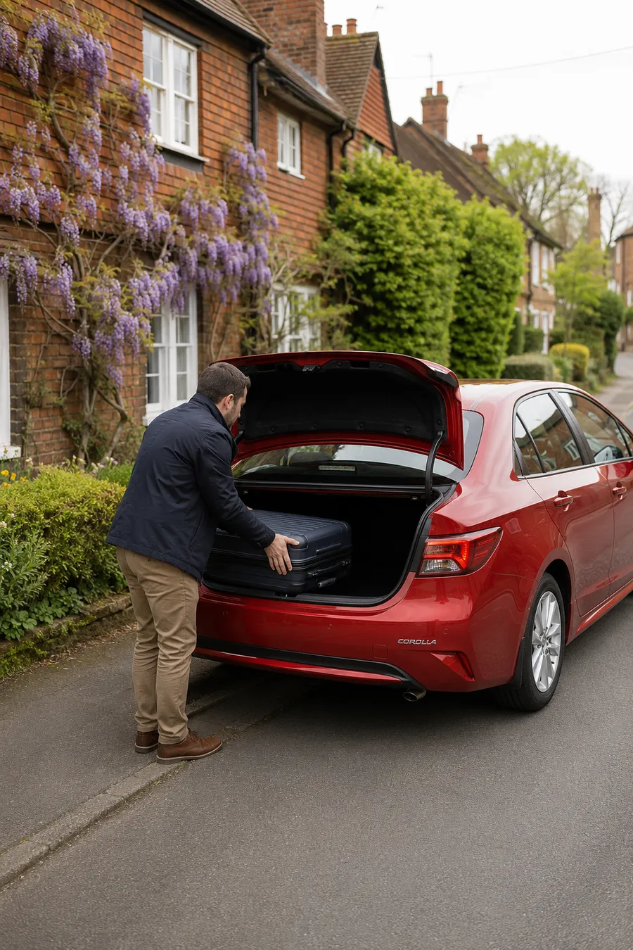 A clean Chiddingfold & Godalming taxi ready for an airport run